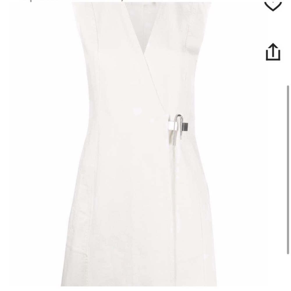 Elegant White Wrap Dress